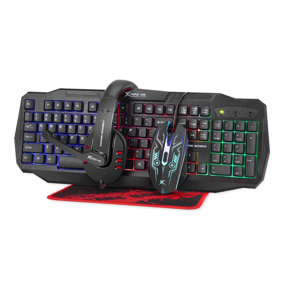 Xtrike Me CM-406 tastiera Mouse incluso Gaming USB Nero