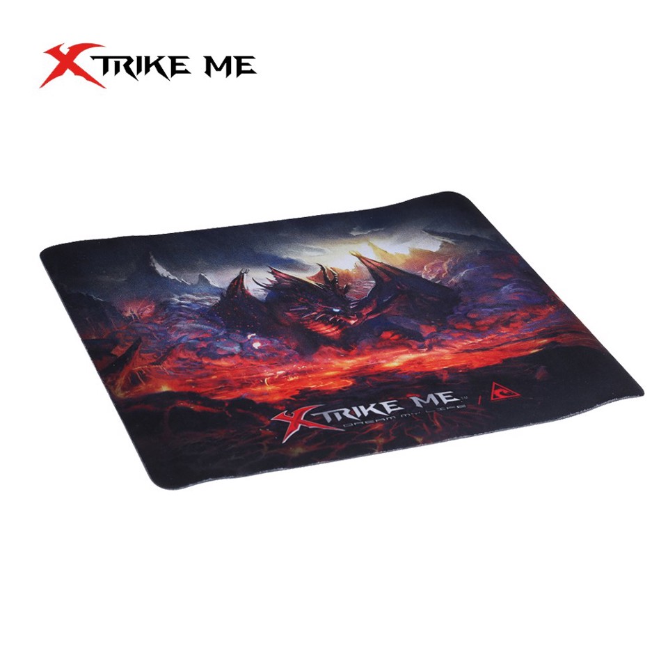 Xtrike Me MP-002 Tappetino per mouse per gioco da computer Nero, Rosso