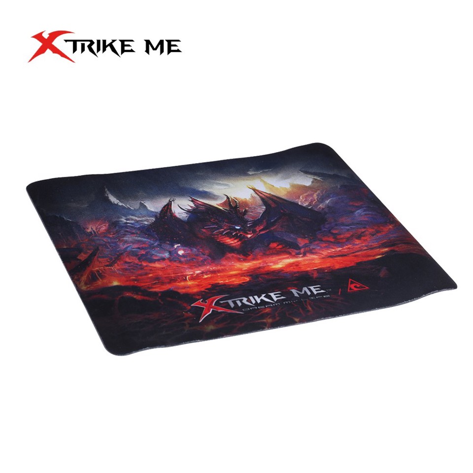 Xtrike Me MP-002 Tappetino per mouse per gioco da computer Nero, Rosso