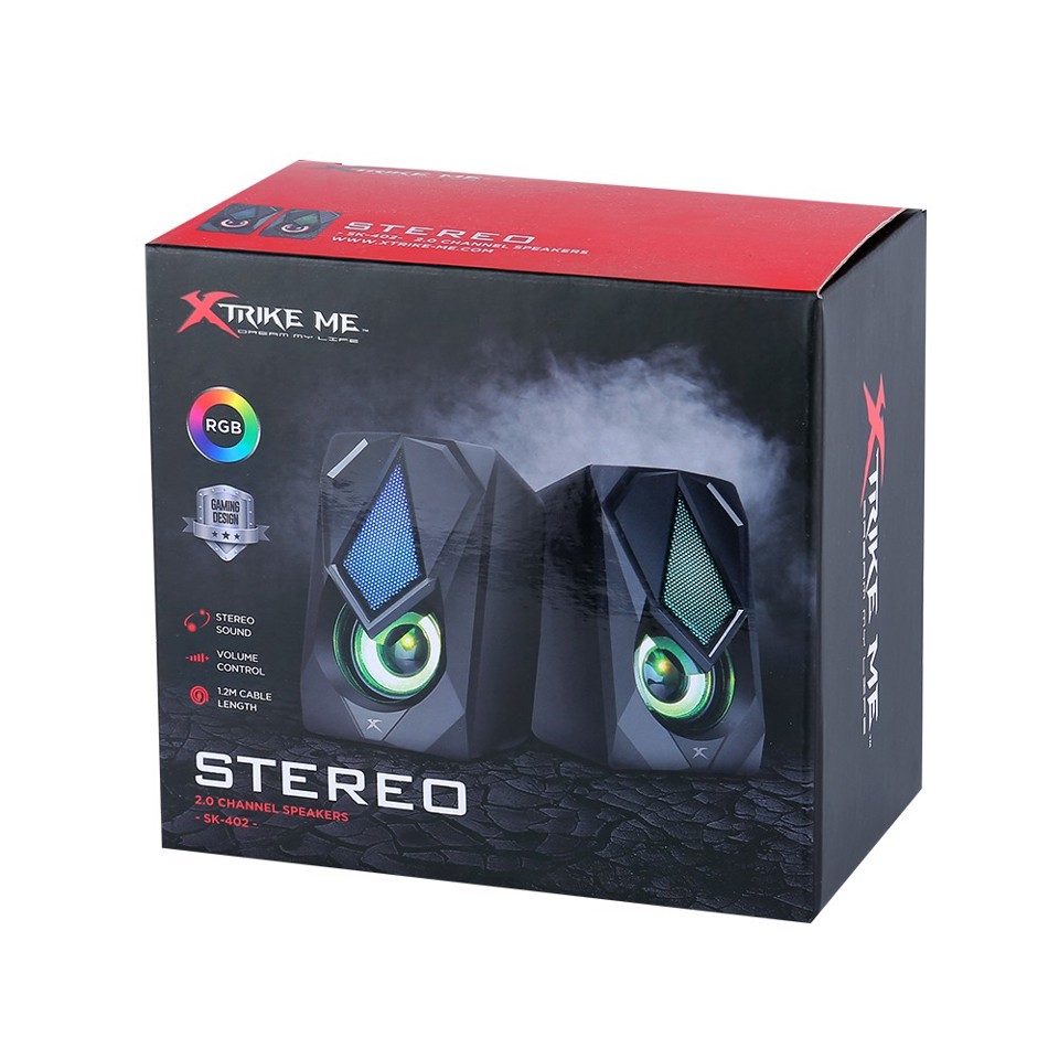 Xtrike Me RGB Stereo 2.0 Channel Speakers
