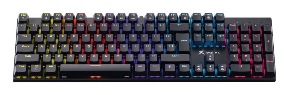 Xtrike Me XDXT803 tastiera Casa/ufficio USB QWERTY Inglese Nero